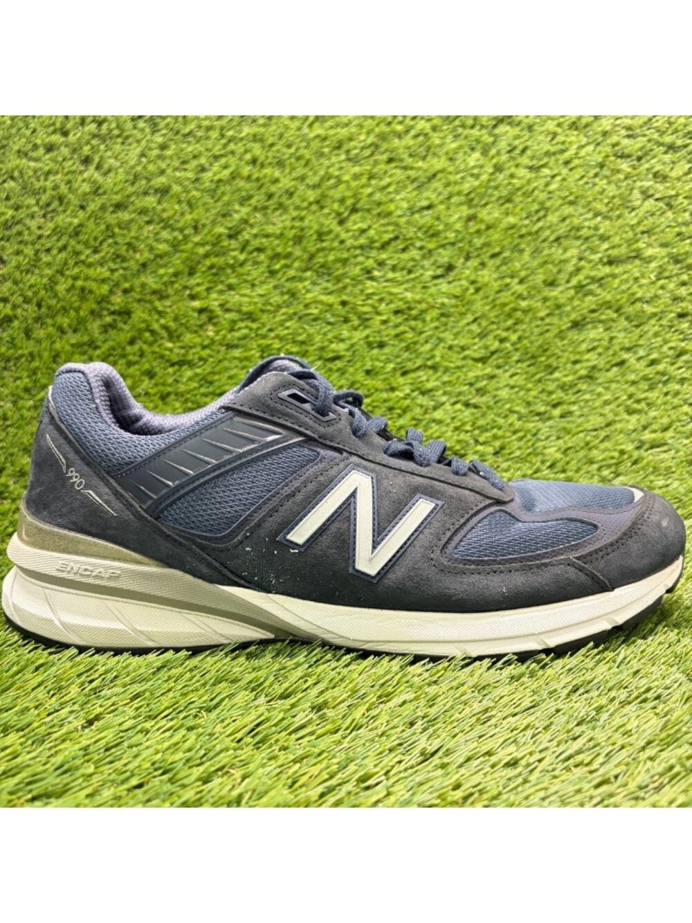 New Balance 990v5 Mens Size 13 Navy Blue White Athletic Running Shoes Sneakers